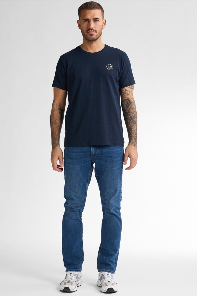 T SHIRT MET LOGO M 1050 TSR119 5178 Navy Blue